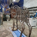Скульптура из проволоки "Moose" купить в интернет-магазине современной металлической скульптуры в Москве с доставкой |Скульптура из металла | фото 11