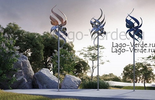 Ветряная кинетическая скульптура "Lonicera"