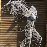 Скульптура из проволоки "Ника",купить в интернет-магазине Lago Verde, изготовление на заказ | фото 5