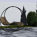 Шезлонг-качалка "Mecedora" | садовая мебель премиум от LAGO VERDE | фото 2